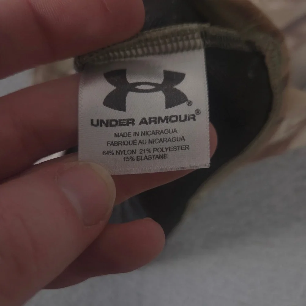 VINTAGE Under Armour Shirt Unisex Youth Medium Brown Realtree AP Camo Y2K 2000s